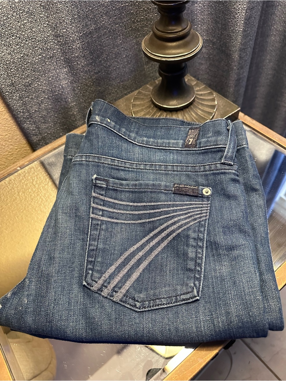 7 For All Mankind Dojo Wide Leg Jeans size 30